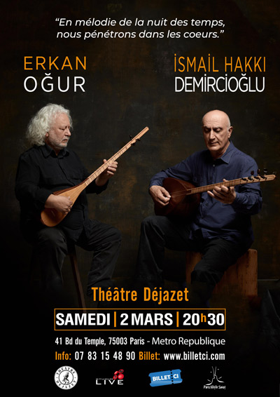 Affiche de Le Duo Magique Oud & Baglama - Erkan OĞUR et İsmail Hakkı DEMİRCİOĞLU