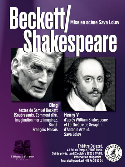 Affiche de BECKETT / SHAKESPEARE