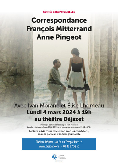 Affiche de Correspondance François Mitterrand Anne Pingeot